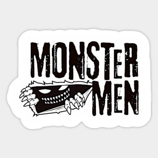 Monster Men Black Logo Sticker